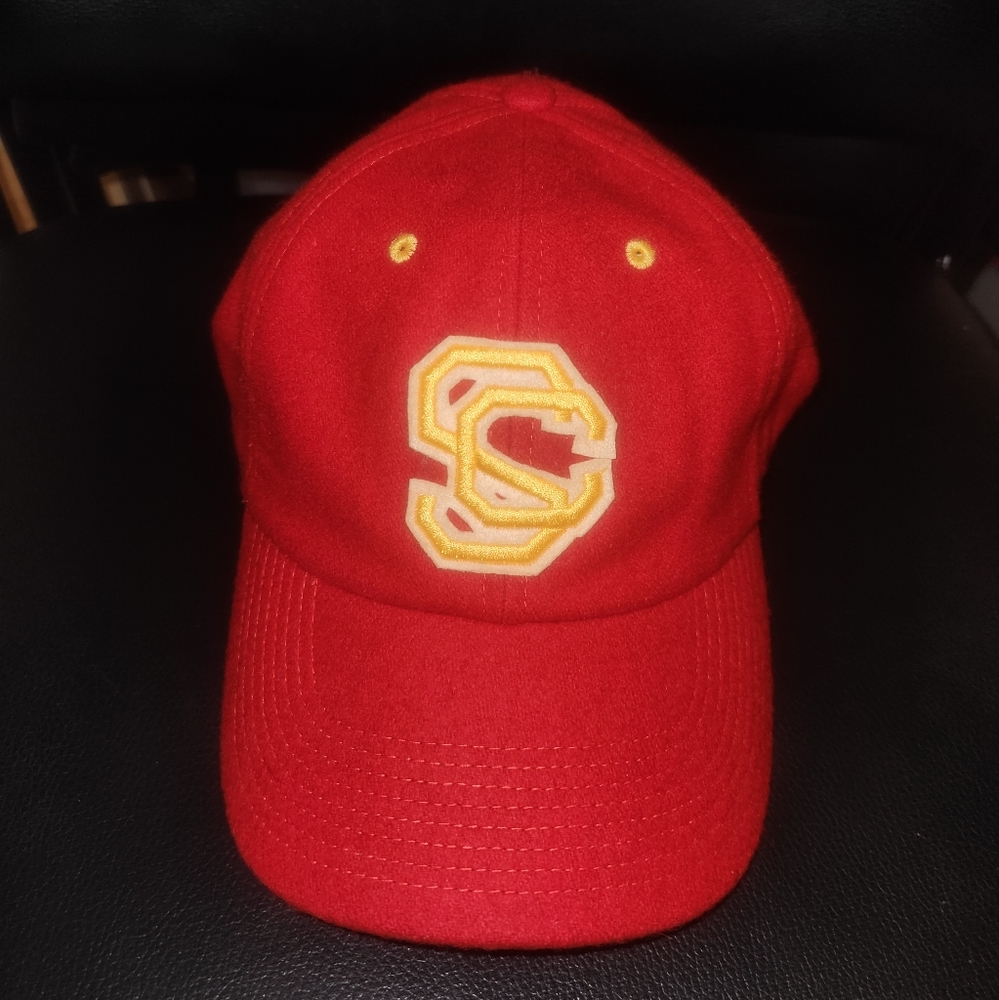 Vintage USC University of Southern California Trojans Wool Fitted Hat